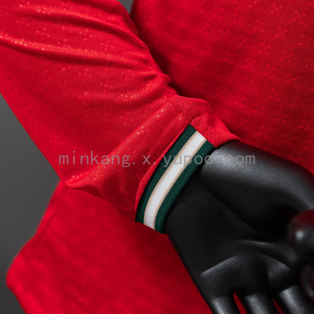 Portugal 2025 Home Long Sleeve Player Edition Jersey