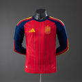 Spain 2026 Home Long-Sleeve Player Edition Jersey
