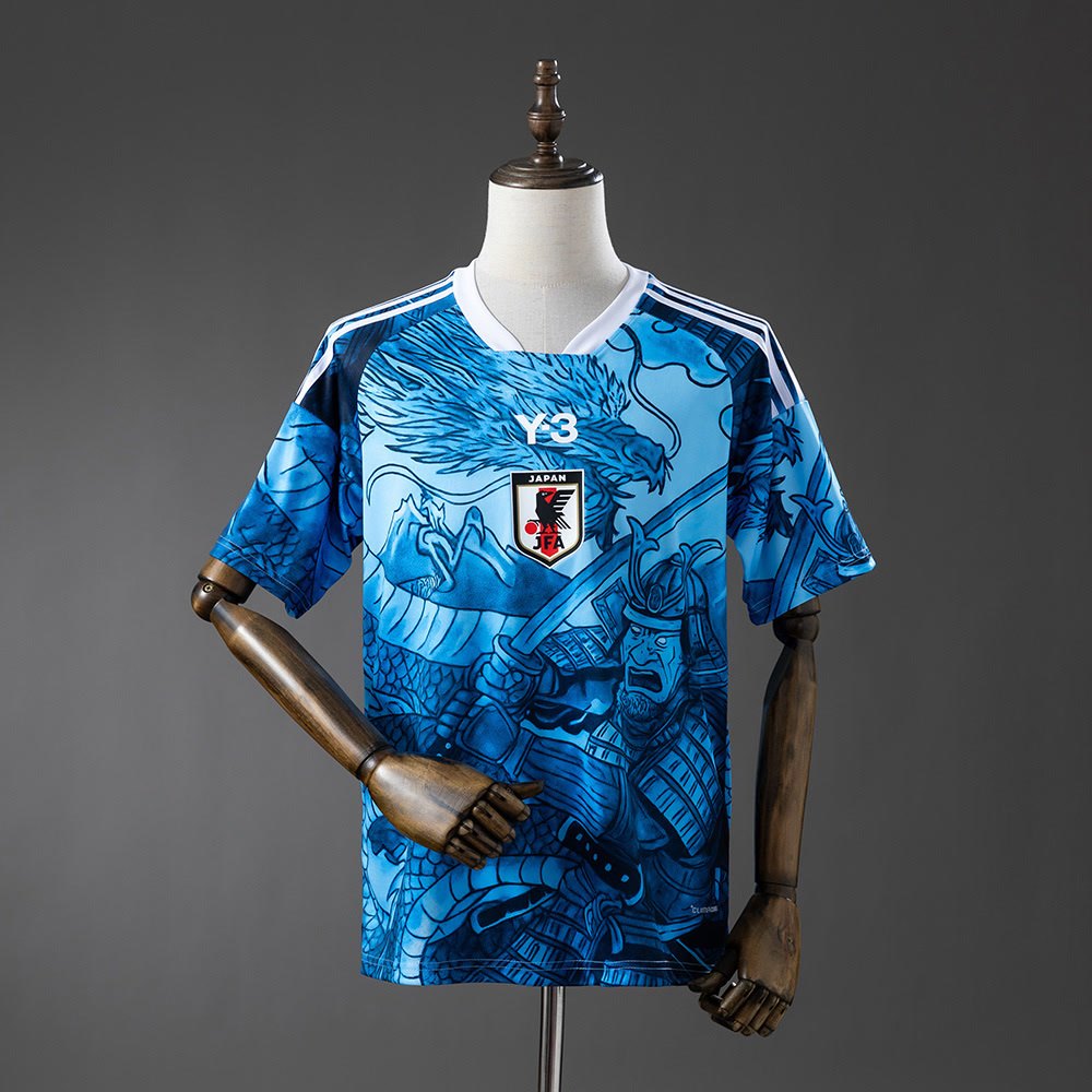 Japan 25/26 Samurai and Blue Dragon Pattern Jersey