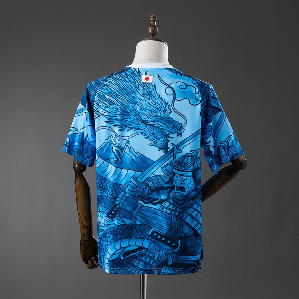 Japan 25/26 Samurai and Blue Dragon Pattern Jersey