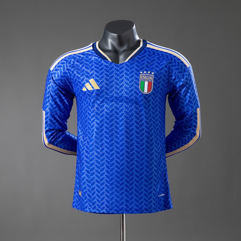 Italy 2026 Home Player Edition Long-Sleeve Jersey