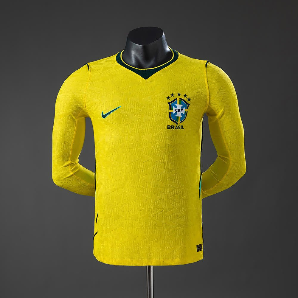 Brazil 2026 Home Player Edition Long-Sleeve Jersey