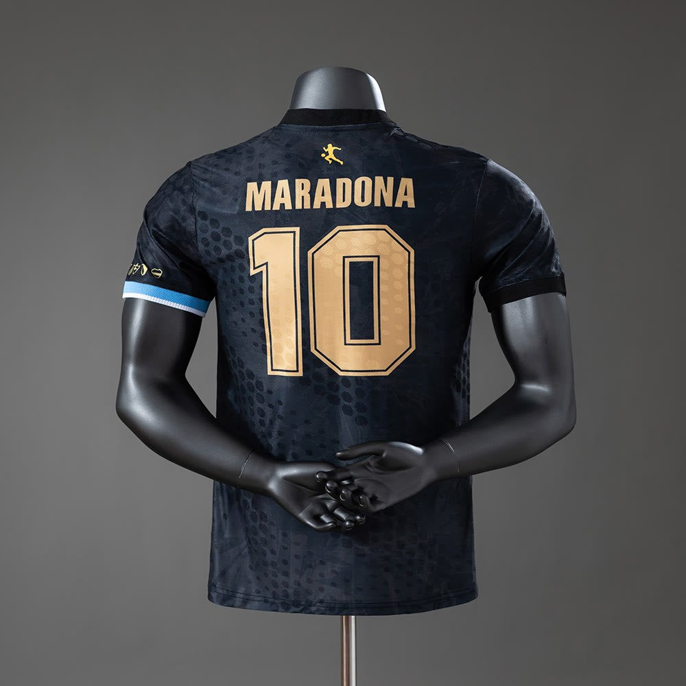 Argentina Maradona #10 Special Edition-Black Player Edition Jersey