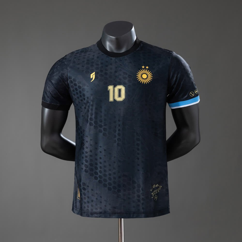 Argentina Maradona #10 Special Edition-Black Player Edition Jersey