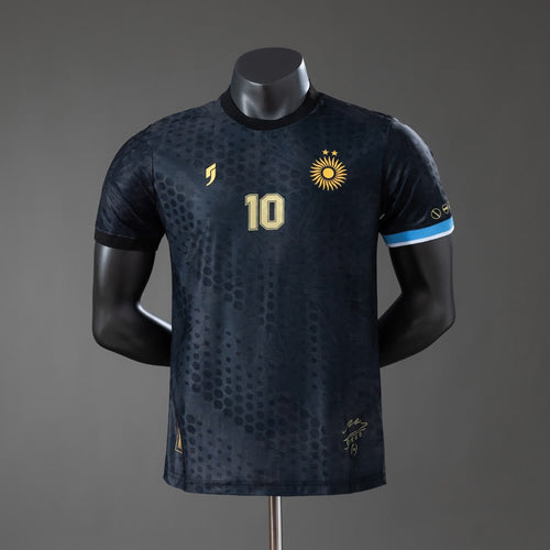 Argentina Maradona #10 Special Edition-Black Player Edition Jersey