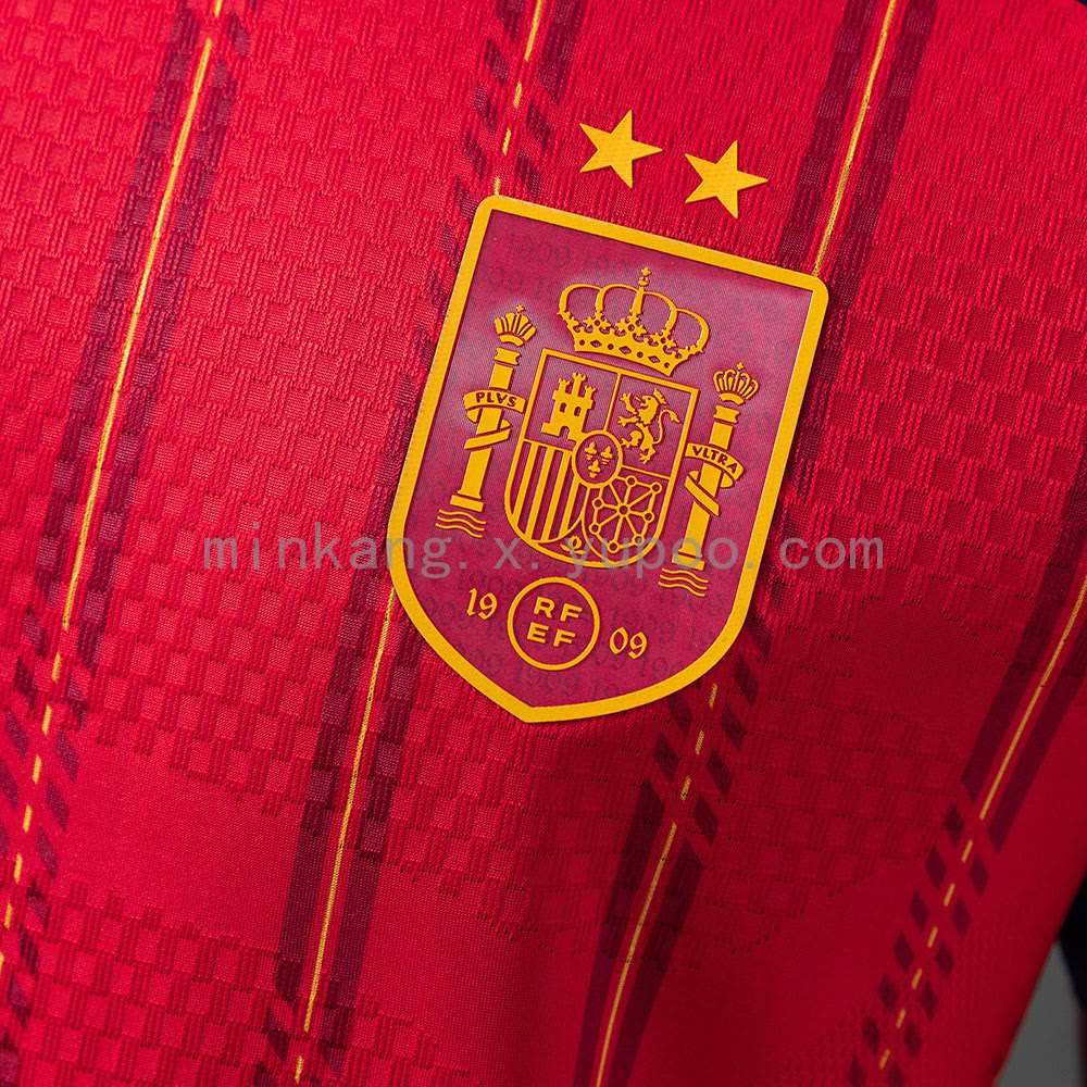 Spain 2026 Home 2-Star Champion Edition Player Edition Jersey