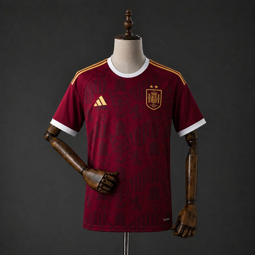 Spain 2026 Burgundy Champion Commemorative Jersey